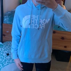 Blue north face sweat shirt!